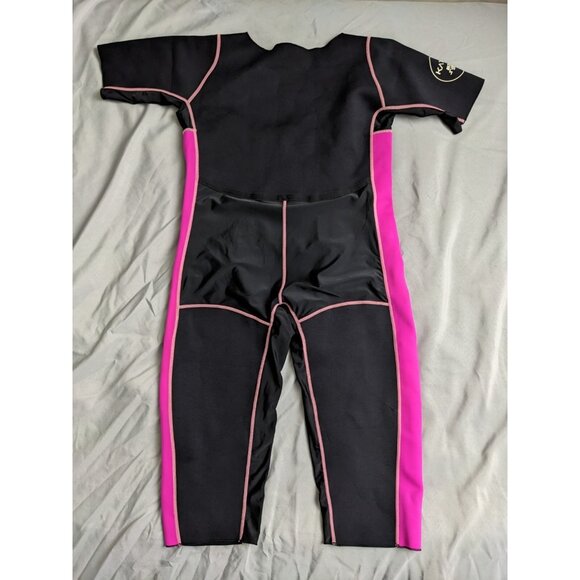 Ka’oir Fitness Body Sweat Suit Black Pink Wet Suit Womens Size XL/XXL - Picture 4 of 10